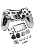 Coque DualShock 4 V2 Chrome + boutons (PS4 Slim)
