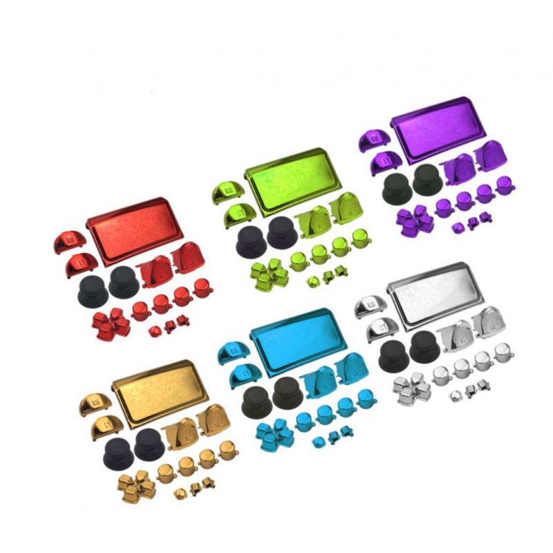 Lot boutons Chrome DualShock 4 V2  (PS4 Slim)