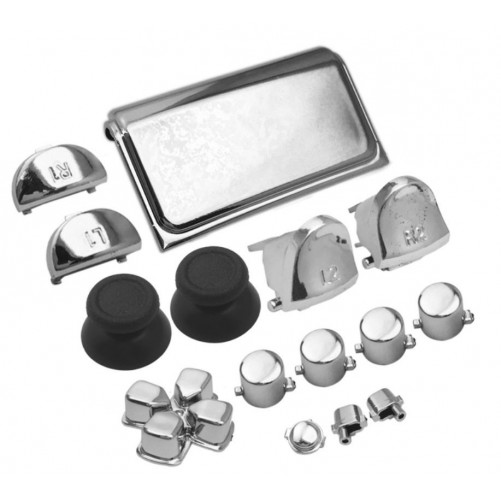 Lot boutons Chrome DualShock 4 V2  (PS4 Slim)