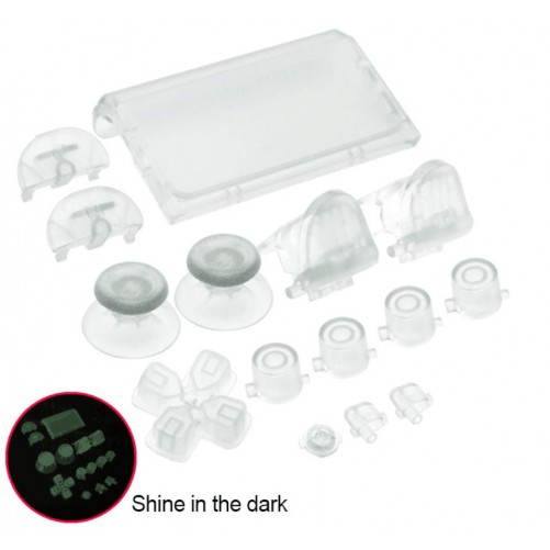 Lot boutons Transparents DualShock 4 V2  (PS4 Slim)