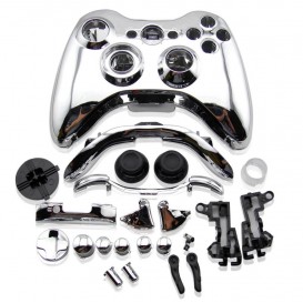 Coque manette Xbox 360 Chrome + boutons