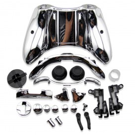 Coque manette Xbox 360 Chrome + boutons