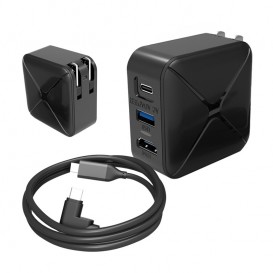 Chargeur rapide 3 en 1 (USB-C + HDMI Vidéo + USB)
