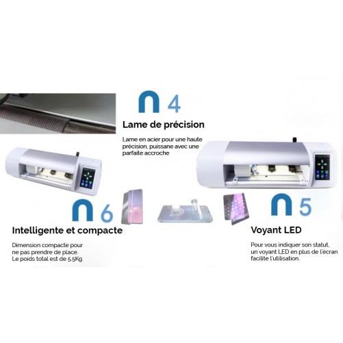 Traceur pour découpe film de protection sur mesure