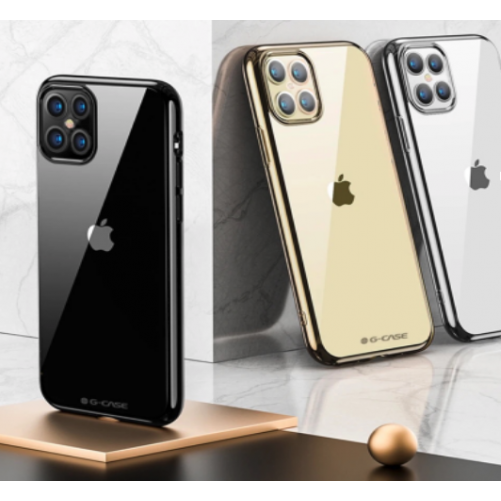 Coque TPU Brillance transparente + contour - iPhone 12 Mini