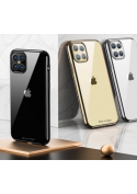 Coque TPU Brillance transparente + contour - iPhone 12 Mini