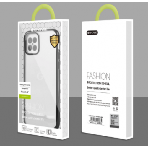 Coque TPU Brillance transparente + contour - iPhone 12 Mini