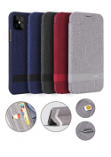 Etui à rabat Tissu - iPhone 12 Mini