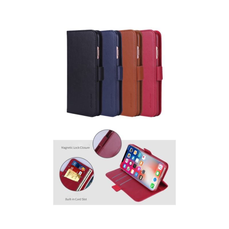 Etui à rabat Cuir - iPhone 12 Mini