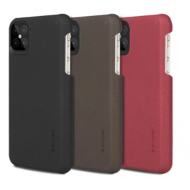 Coque silicone effet cuir - iPhone 12 Pro Max