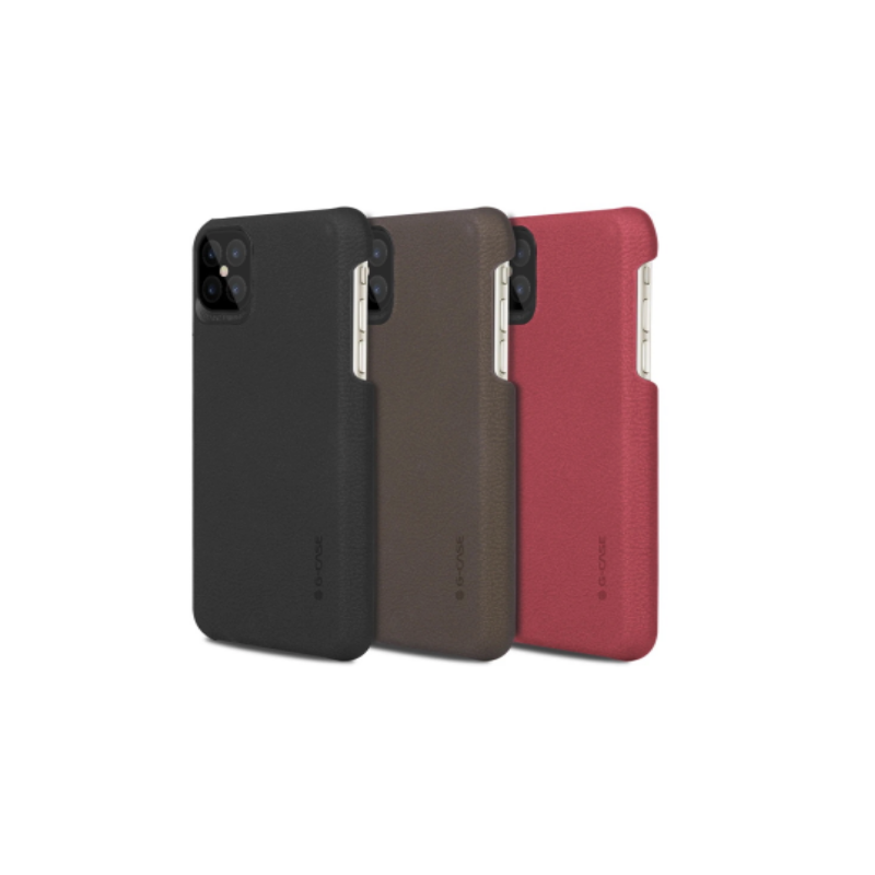 Coque silicone effet cuir - iPhone 12 / 12 Pro
