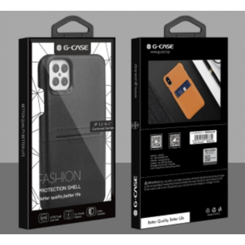 Coque cuir + porte-cartes - iPhone 12 / 12 Pro