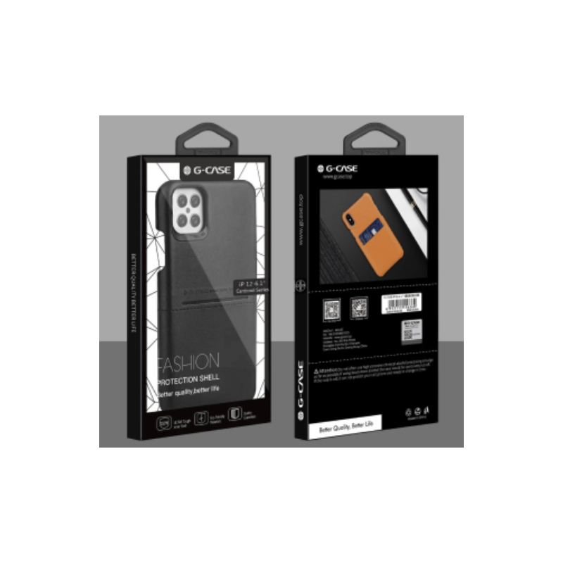 Coque cuir + porte-cartes - iPhone 12 / 12 Pro