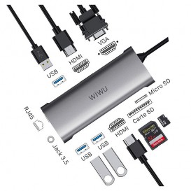 Hub USB-C MacBook / MacBook Pro / Air (Alpha 11 en 1)