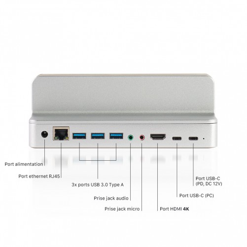Support MacBook + dock 10 en 1