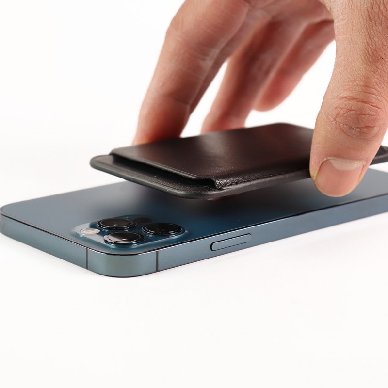 Porte-cartes MagSafe compatible iPhone 12  / 12 Mini / 12 Pro / 12 Pro Max