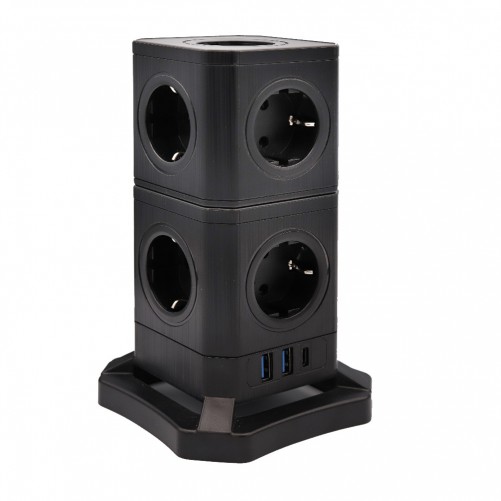 Tour 9 prises modulable + 2 USB + 1 USB type C