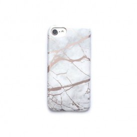 Coque souple or texture marbre iPhone 7 / iPhone 8