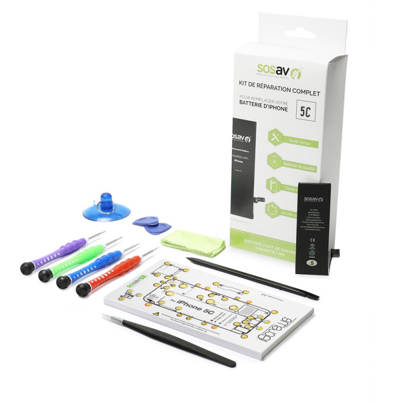 Kit de réparation Packagé Batterie - iPhone 5C