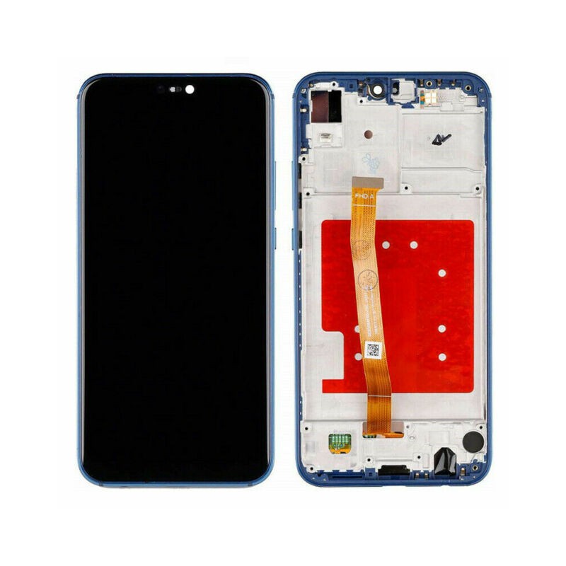 Ecran complet pré-monté sur châssis + batterie  - Huawei P 20 Lite Bleu