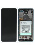 Ecran complet + Batterie (Officiel) - Galaxy A72 Bleu - Photo 1