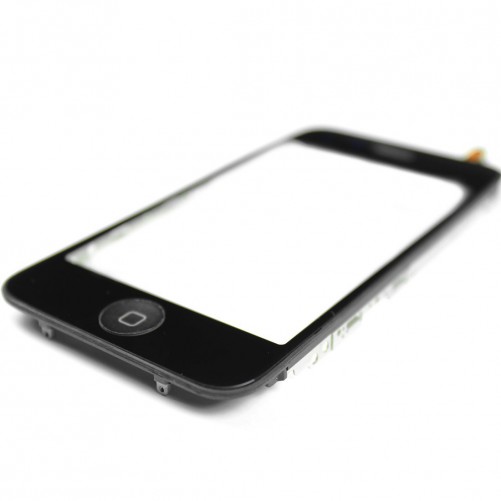 Bloc vitre tactile noir complet - iPhone 3G