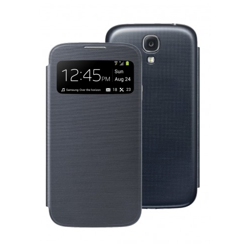 Folio Cover Noir Moxie avec fenêtre - Galaxy S4