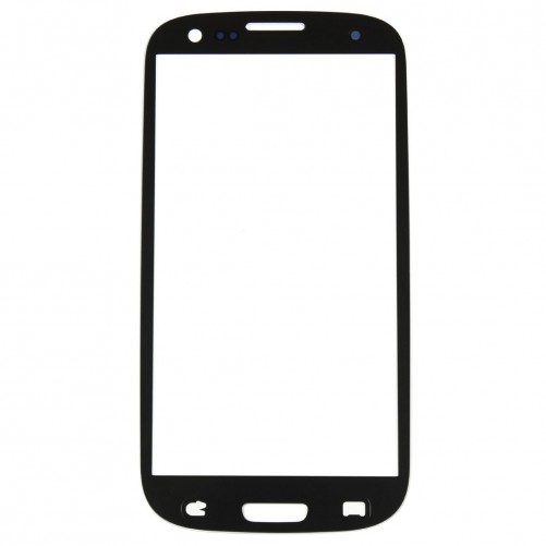 Vitre tactile Noir + Stickers - Samsung Galaxy S3