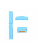 Kit Boutons : Power, Silencieux, Volume - iPhone 5C Bleu