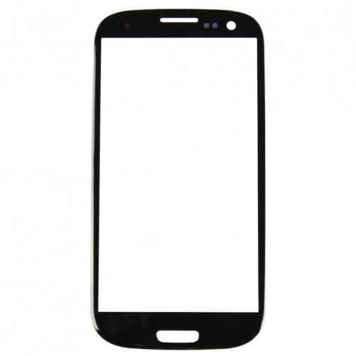 Vitre tactile Noir + Stickers - Samsung Galaxy S3
