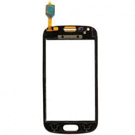 Vitre Noir + Stickers - Samsung Galaxy S Duos