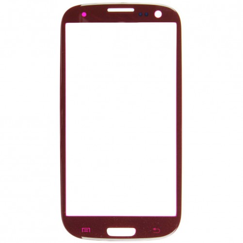 Vitre Rouge + Stickers - Samsung Galaxy S3