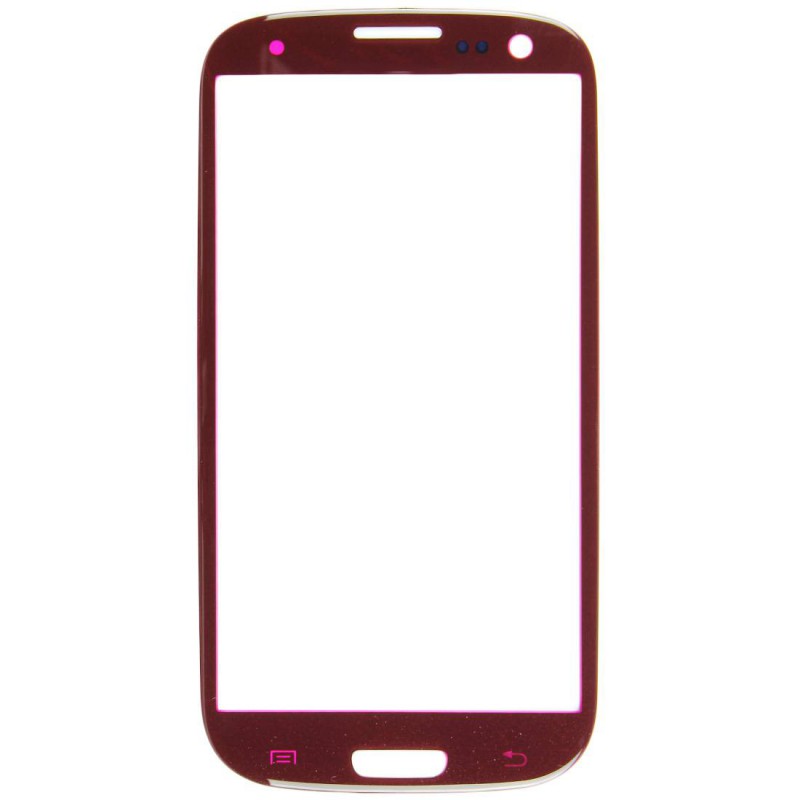Vitre Rouge + Stickers - Samsung Galaxy S3