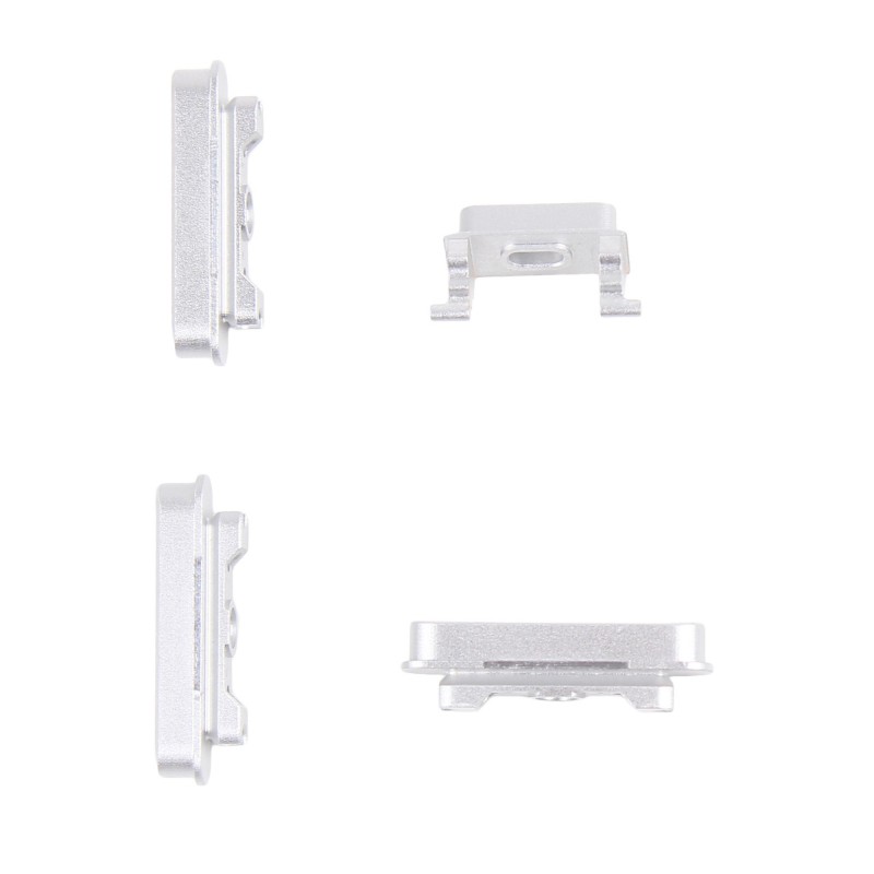Lot de 4 boutons BLANC (Volume, vibreur, power) - iPhone 6 Plus