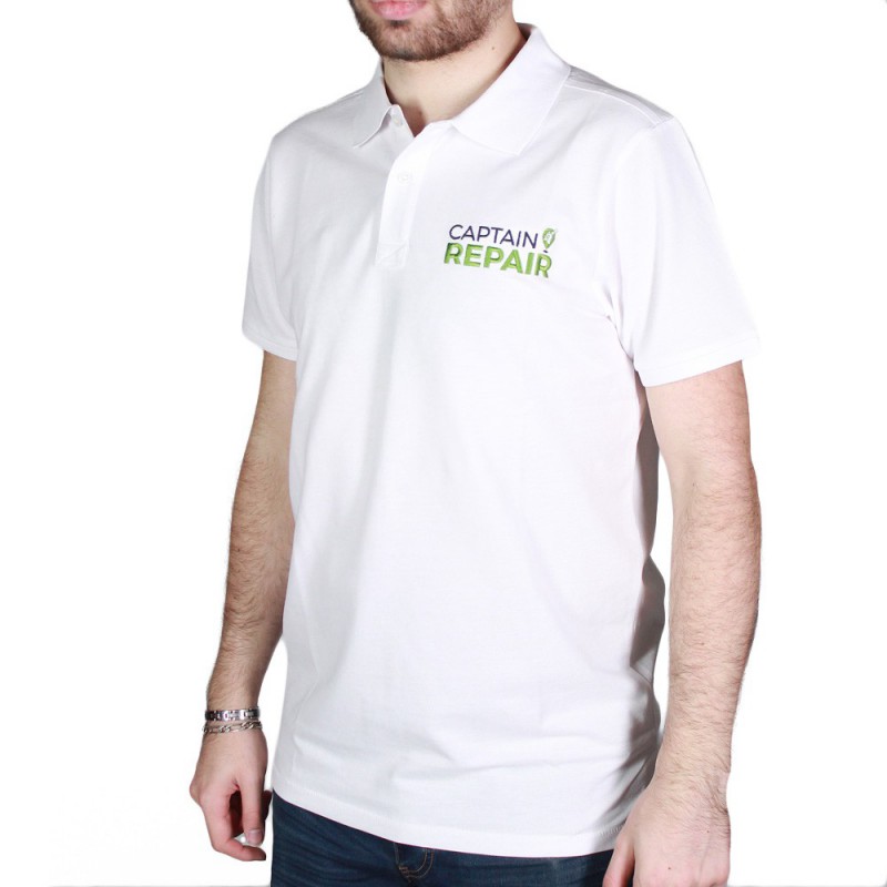 Polo Captain Repair BLANC
