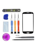 Kit réparation vitre tactile NOIRE - Galaxy S3