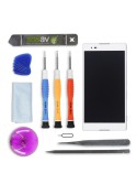 Kit de réparation Ecran Complet Blanc (LCD + Tactile + Châssis) - Xperia T2 Ultra