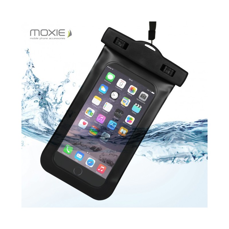 Pochette étanche Moxie Noire ( 5,5") - iPhone 6+/6S+/Note2/3/4/S6 Edge