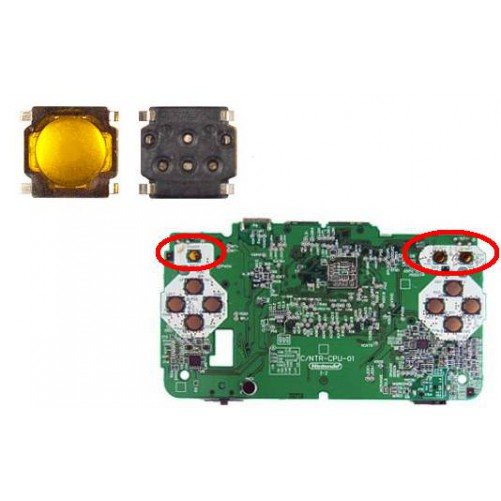 Contacteur touches Start, Select, ON/OFF - Nintendo DS