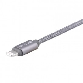 Câble Lightning tressé MFI (1 mètre)