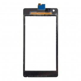 Vitre tactile Noire + stickers - Xperia M