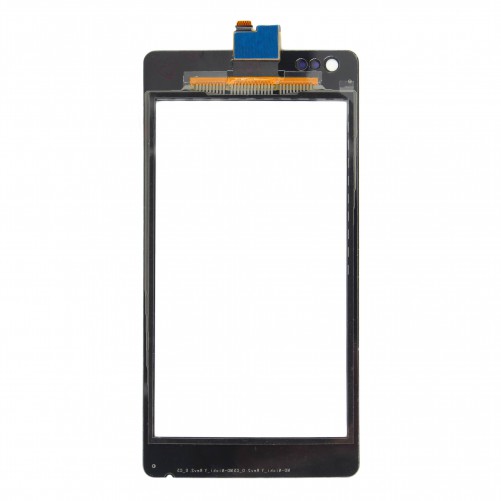 Vitre tactile Noire + stickers - Xperia M