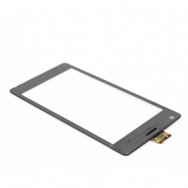 Vitre tactile Noire + stickers - Xperia M