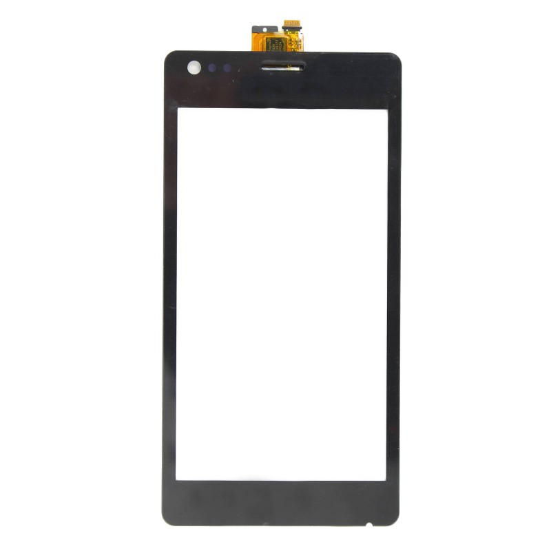 Vitre tactile Noire + stickers - Xperia M