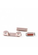Lot de 3 boutons (Power / Vibreur / Volume ) OR ROSE - iPhone SE