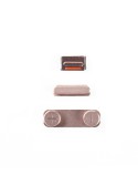 Lot de 3 boutons (Power / Vibreur / Volume ) OR ROSE - iPhone SE