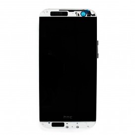 Ecran complet BLANC (LCD + Tactile + Châssis) - HTC One M8