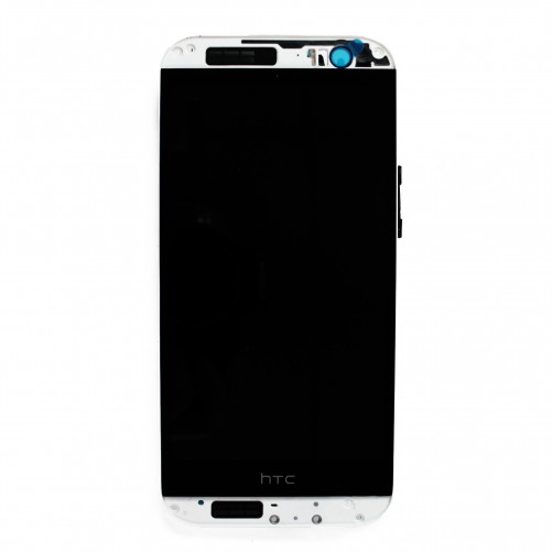 Ecran complet BLANC (LCD + Tactile + Châssis) - HTC One M8
