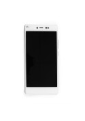 Ecran complet Blanc (LCD + tactile) + châssis rouge (officiels) - Wiko Fever Special Edition