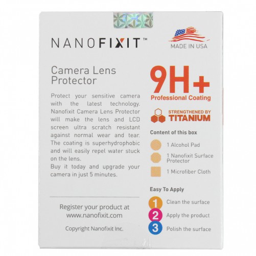 NanoClear Lentille Caméra